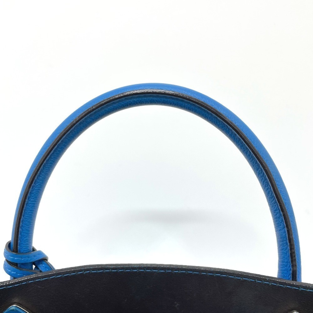 CHRISTIAN DIOR Blue Leather Shoulder Bag - Picture 8 of 16